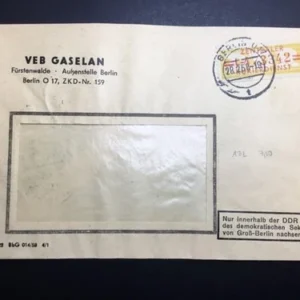 ZKD Mi.-Nr. 17 L auf gelaufenen Bedarfsbrief