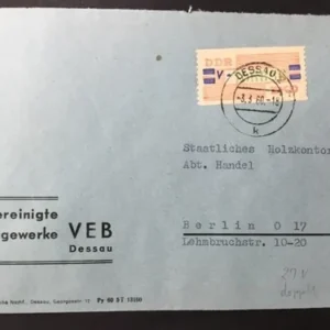 ZKD Mi.-Nr. 27 V auf Bedarfsbrief