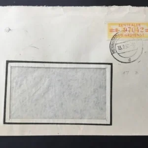 ZKD Mi.-Nr. 17 B auf Bedarfsbrief