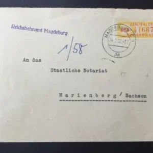 ZKD Mi.-Nr. 17 A auf Bedarfsbrief