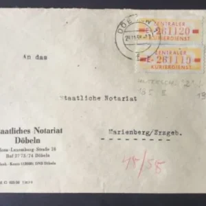 ZKD Mi.-Nr. 18 I E auf Bedarfsbrief