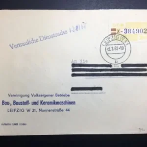 ZKD Mi.-Nr. 25 X auf gelaufenen Bedarfsbrief