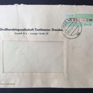 ZKD Mi.-Nr. 24 M auf Bedarfsbrief