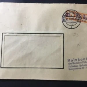 ZKD Mi.-Nr. 23 B auf gelaufenen Bedarfsbrief