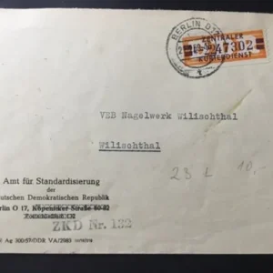 ZKD Mi.-Nr. 23 L auf gelaufenen Bedarfsbrief