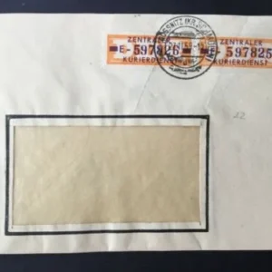 ZKD Mi.-Nr. 22 E auf Bedarfsbrief