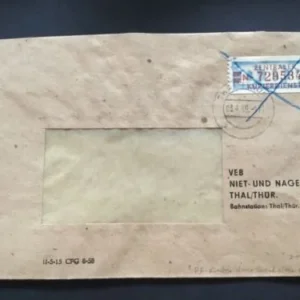 ZKD 1958 Mi.-Nr. 21 N auf Bedarfsbrief