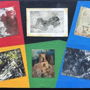 Collage des Berliner Kunstmaler Bruno Dunst (1940-2023)