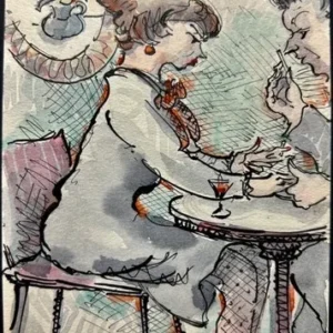 Hans Huning Karikatur aus 1963 in Kassel #1