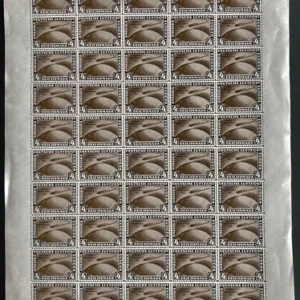 4 RM Chicacofahrt postfrisch im Bogen - Winter-Fälschung-selten