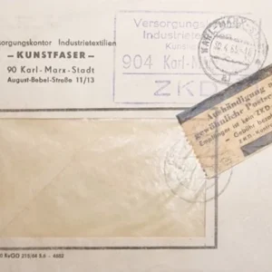 DDR - ZKD schöner Brief „Auslieferung als gewöhnliche Postsendung“ #2