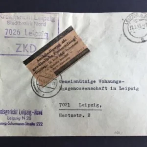 DDR - ZKD schöner Brief „Auslieferung als gewöhnliche Postsendung“ #12