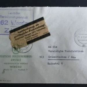 DDR - ZKD schöner Brief „Auslieferung als gewöhnliche Postsendung“ #16