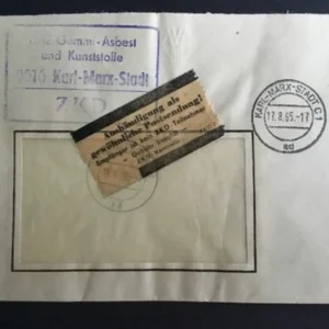 DDR - ZKD schöner Brief „Auslieferung als gewöhnliche Postsendung“ #18