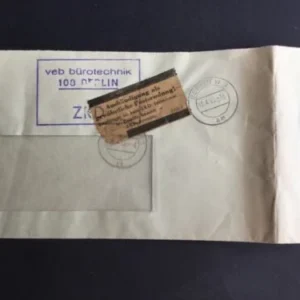 DDR - ZKD schöner Brief „Auslieferung als gewöhnliche Postsendung“ #21