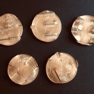 5 Stück 5 Cent 2018 A Fehlprägung und deshalb amtlich entwertet selten