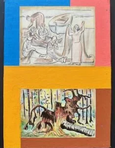 Collage des Berliner Kunstmaler Bruno Dunst (1940-2023)