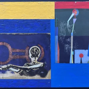 Collage des Berliner Kunstmaler Bruno Dunst (1940-2023)